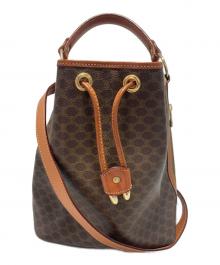 CELINE（セリーヌ）の古着「2WAY巾着ショルダーバッグ」｜ブラウン