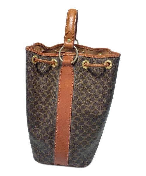 CELINE（セリーヌ）CELINE (セリーヌ) 2WAY巾着ショルダーバッグ ブラウンの古着・服飾アイテム