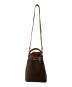 CELINE (セリーヌ) 2WAY巾着ショルダーバッグ ブラウン：40000円