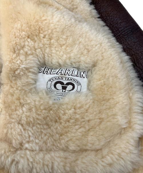 SHEARLING（シャーリング）SHEARLING (シャーリング) B-3ジャケット　SHEARLING ブラウン サイズ:Lの古着・服飾アイテム