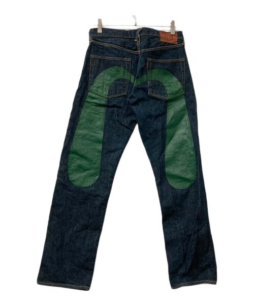 EVISU（エヴィス）EVISU (エヴィス) カモメペイントデニムパン　2000Z インディゴ サイズ:Lの古着・服飾アイテム