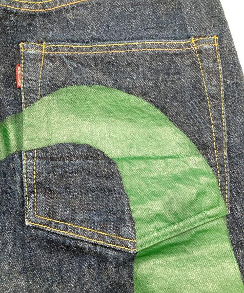 EVISU（エヴィス）EVISU (エヴィス) カモメペイントデニムパン　2000Z インディゴ サイズ:Lの古着・服飾アイテム