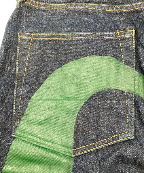 EVISU（エヴィス）EVISU (エヴィス) カモメペイントデニムパン　2000Z インディゴ サイズ:Lの古着・服飾アイテム