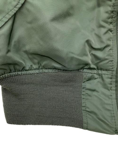 ALPHA（アルファ）ALPHA (アルファ) ジャケット MA-1ジャケット グリーン×オレンジ サイズ:MEDIUMの古着・服飾アイテム
