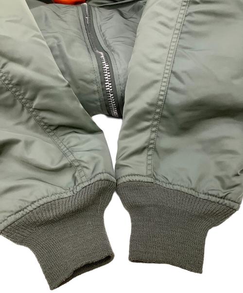 ALPHA（アルファ）ALPHA (アルファ) ジャケット MA-1ジャケット グリーン×オレンジ サイズ:MEDIUMの古着・服飾アイテム