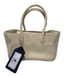 A.D.M.J.（エーディーエムジェイ）の古着「レザーミニトートバッグ」｜ベージュ