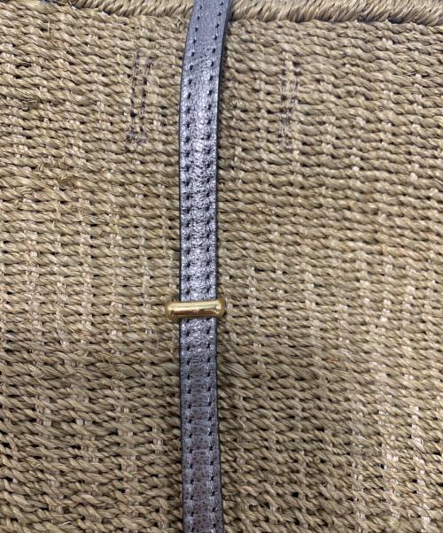 VIOLAd'ORO（ヴィオラドーロ）VIOLAd'ORO (ヴィオラドーロ) トートバッグ ブラウン×シルバー 未使用品の古着・服飾アイテム