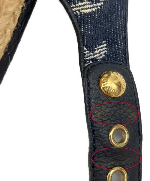LOUIS VUITTON（ルイ ヴィトン）LOUIS VUITTON (ルイ ヴィトン) サンダル モノグラムデニムエスパドリーユ モノグラム ネイビー×カーキ サイズ:24.5の古着・服飾アイテム