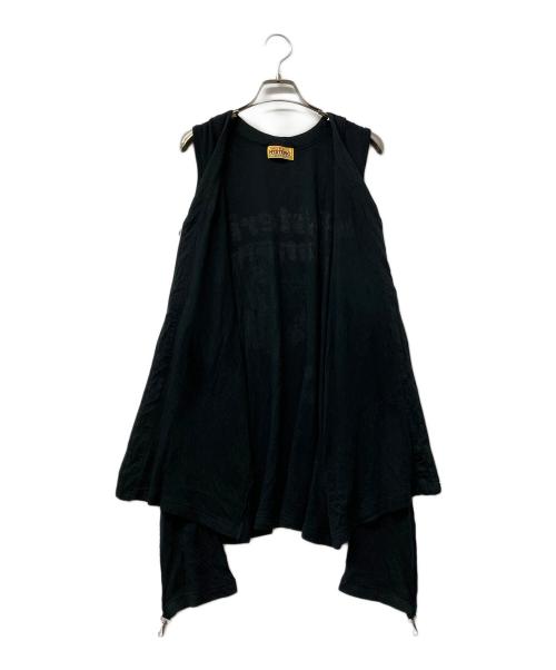 Hysteric Glamour（ヒステリックグラマー）Hysteric Glamour (ヒステリックグラマー) ジップカーディガン　PROBLEM CHILD オーバーサイズカーディガン ブラック サイズ:FREEの古着・服飾アイテム