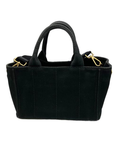 PRADA（プラダ）PRADA (プラダ) カナパキャンバストートバッグ 2wayトートバッグ 1BG642 ブラックの古着・服飾アイテム