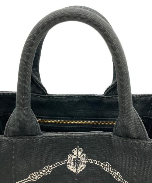 PRADA（プラダ）PRADA (プラダ) カナパキャンバストートバッグ 2wayトートバッグ 1BG642 ブラックの古着・服飾アイテム
