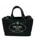 PRADA（プラダ）の古着「カナパキャンバストートバッグ 2wayトートバッグ 1BG642」｜ブラック
