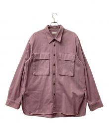 DRIES VAN NOTEN（ドリスヴァンノッテン）の古着「オーバーサイズシャツ　Crowse M.W.」｜ラベンダー