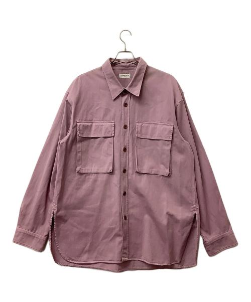 DRIES VAN NOTEN（ドリスヴァンノッテン）DRIES VAN NOTEN (ドリスヴァンノッテン) オーバーサイズシャツ　Crowse M.W. ラベンダー サイズ:Lの古着・服飾アイテム