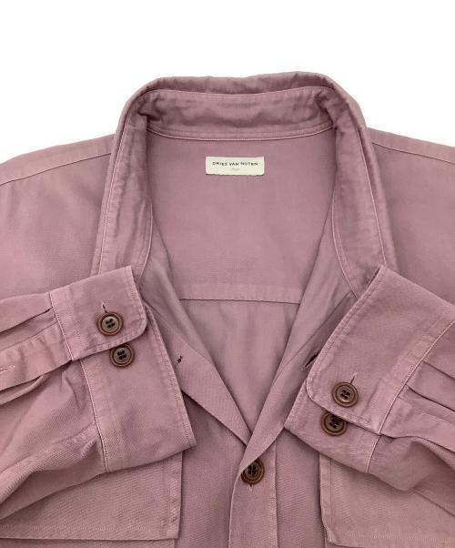 DRIES VAN NOTEN（ドリスヴァンノッテン）DRIES VAN NOTEN (ドリスヴァンノッテン) オーバーサイズシャツ　Crowse M.W. ラベンダー サイズ:Lの古着・服飾アイテム