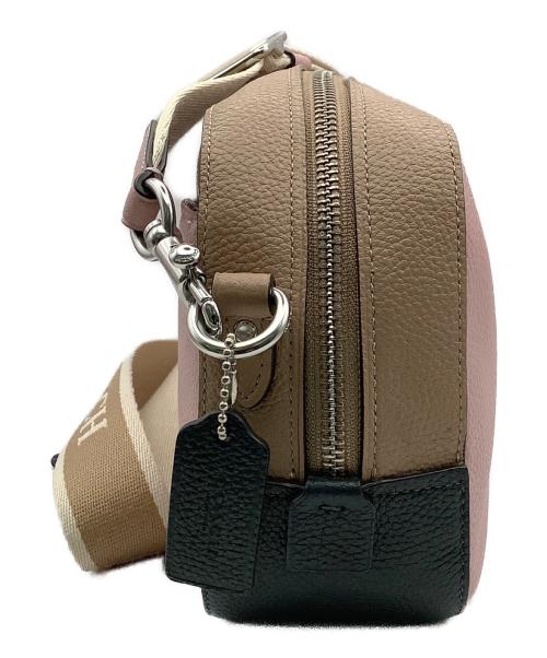 COACH（コーチ）COACH (コーチ) ショルダーバッグ シグネチャー ピンク×ブラウンの古着・服飾アイテム