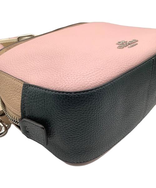 COACH（コーチ）COACH (コーチ) ショルダーバッグ シグネチャー ピンク×ブラウンの古着・服飾アイテム
