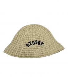 stussy（ステューシー）の古着「WAFFLE KNIT BUCKET HAT」｜ベージュ