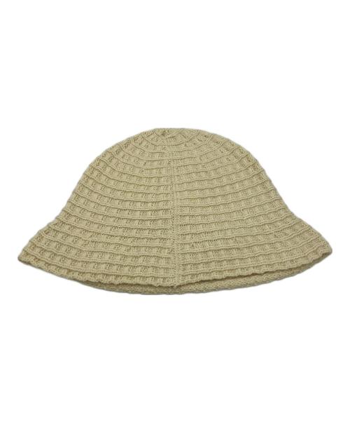 stussy（ステューシー）stussy (ステューシー) WAFFLE KNIT BUCKET HAT ベージュ 未使用品の古着・服飾アイテム