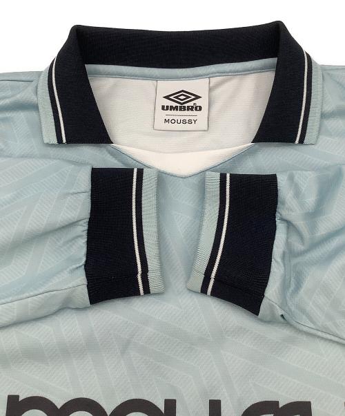 UMBRO（アンブロ）UMBRO (アンブロ) moussy (マウジー) ユニフォーム　カットソー スカイブルー×ネイビー サイズ:FREEの古着・服飾アイテム