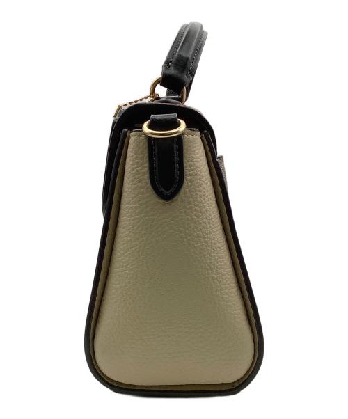 COACH（コーチ）COACH (コーチ) 2WAYバッグ モーガントップトップハンドルサッチェル・カラーブロックシグネチャーキャンバス ベージュの古着・服飾アイテム