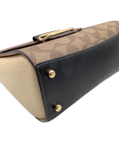 COACH（コーチ）COACH (コーチ) 2WAYバッグ モーガントップトップハンドルサッチェル・カラーブロックシグネチャーキャンバス ベージュの古着・服飾アイテム