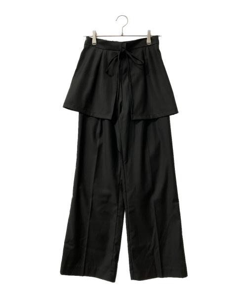 Sea Room lynn（シールームリン）Sea Room lynn (シールームリン) パンツ　レイヤード2wayパンツ ブラック サイズ:Ｍ 未使用品の古着・服飾アイテム