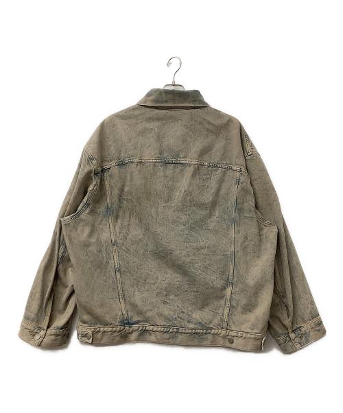 Acne studios（アクネ ストゥディオズ）Acne studios (アクネ ストゥディオズ) デニムジャケット ブルー×ブラウン サイズ:Mの古着・服飾アイテム