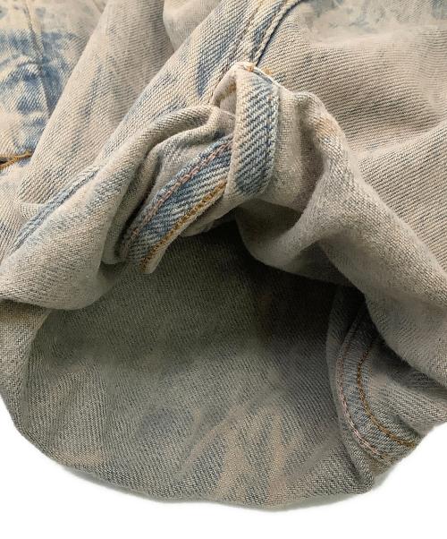 Acne studios（アクネ ストゥディオズ）Acne studios (アクネ ストゥディオズ) デニムジャケット ブルー×ブラウン サイズ:Mの古着・服飾アイテム