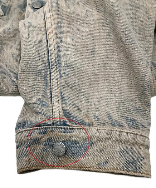 Acne studios（アクネ ストゥディオズ）Acne studios (アクネ ストゥディオズ) デニムジャケット ブルー×ブラウン サイズ:Mの古着・服飾アイテム