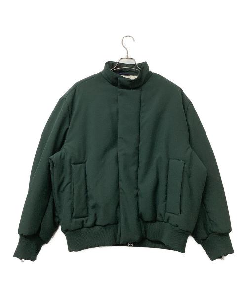 OAMC（オーエーエムシー）OAMC (オーエーエムシー) 中綿ジャケット TAOS BOMBER JACKET グリーン×ベージュ サイズ:Lの古着・服飾アイテム