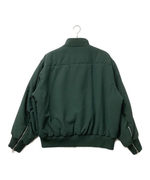 OAMC（オーエーエムシー）OAMC (オーエーエムシー) 中綿ジャケット TAOS BOMBER JACKET グリーン×ベージュ サイズ:Lの古着・服飾アイテム