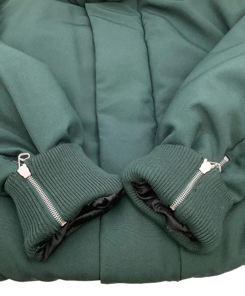 OAMC（オーエーエムシー）OAMC (オーエーエムシー) 中綿ジャケット TAOS BOMBER JACKET グリーン×ベージュ サイズ:Lの古着・服飾アイテム