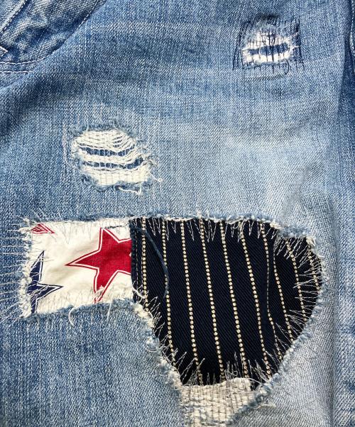 VANSON（バンソン）VANSON (バンソン) パンツ ダメージデニムパンツ Lot 705 ブルー サイズ:36の古着・服飾アイテム