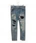 VANSON（バンソン）の古着「パンツ ダメージデニムパンツ Lot 705」｜ブルー