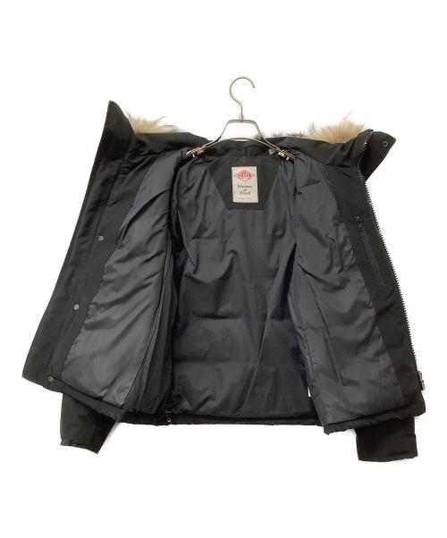 DANTON（ダントン）DANTON (ダントン) ダウンジャケット ファー付きキルトダウンジャケット ブラック サイズ:36の古着・服飾アイテム