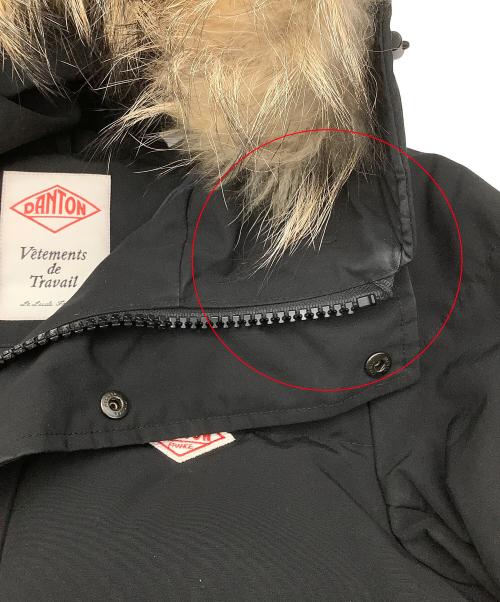DANTON（ダントン）DANTON (ダントン) ダウンジャケット ファー付きキルトダウンジャケット ブラック サイズ:36の古着・服飾アイテム