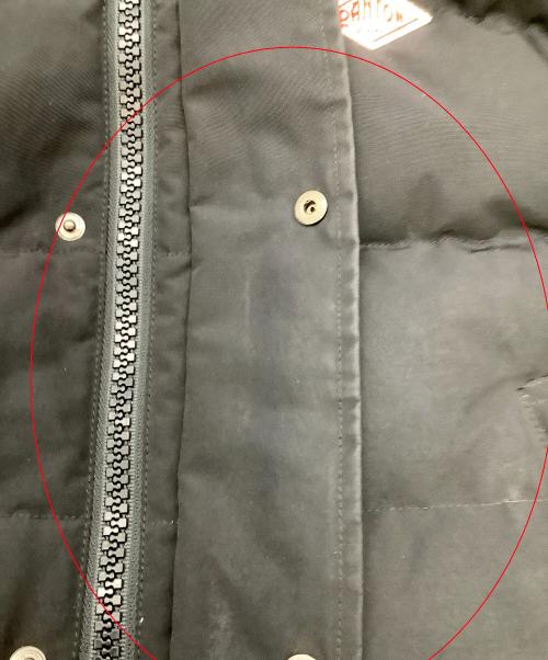 DANTON（ダントン）DANTON (ダントン) ダウンジャケット ファー付きキルトダウンジャケット ブラック サイズ:36の古着・服飾アイテム