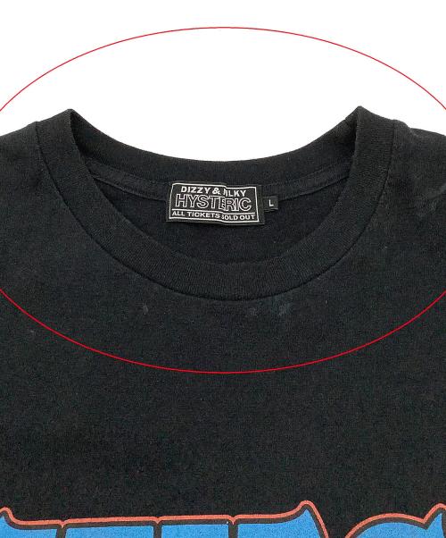 Hysteric Glamour（ヒステリックグラマー）Hysteric Glamour (ヒステリックグラマー) ノースリーブカットソー THE MAJOR WORLD TOUR ブラック サイズ:Lの古着・服飾アイテム