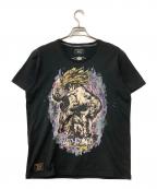 glamb×ジョジョの奇妙な冒険グラム×ジョジョノキミョウナボウケン）の古着「半袖カットソー DIO Tシャツ」｜ブラック