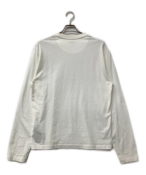 JIL SANDER（ジルサンダー）JIL SANDER (ジルサンダー) 長袖カットソー クルーネックカットソー ホワイト サイズ:Mの古着・服飾アイテム