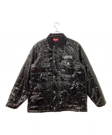シュプリーム Zapata Quilted Work Jacket 黒 L 中古・古着通販】SUPREME (シュプリーム) Quilted Patent Vinyl Work