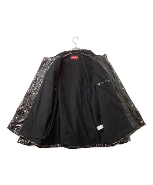 SUPREME（シュプリーム）SUPREME (シュプリーム) Quilted Patent Vinyl Work Jacket ブラック サイズ:Lの古着・服飾アイテム