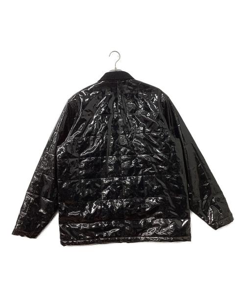 SUPREME（シュプリーム）SUPREME (シュプリーム) Quilted Patent Vinyl Work Jacket ブラック サイズ:Lの古着・服飾アイテム