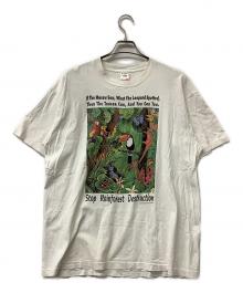 FRUIT OF THE LOOM（フルーツオブザルーム）の古着「90`s半袖カットソー Human-i-Tees」｜ホワイト