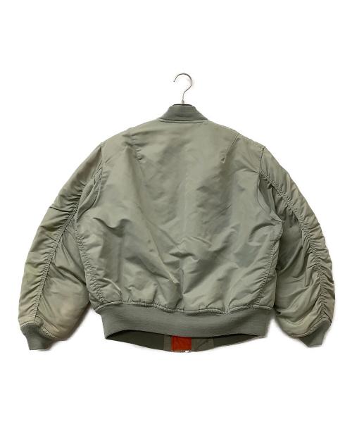 US ARMY（ユーエスアーミー）US ARMY (ユーエスアーミー) MA-1ジャケット フライトジャケット グリーン サイズ:LARGEの古着・服飾アイテム