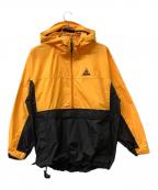 NIKEナイキ）の古着「ハーフジップパーカー」｜オレンジ×ブラック