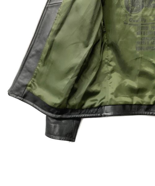 AVIREX（アヴィレックス）AVIREX (アヴィレックス) ジャケット シングルライダースジャケット ブラック サイズ:Mの古着・服飾アイテム