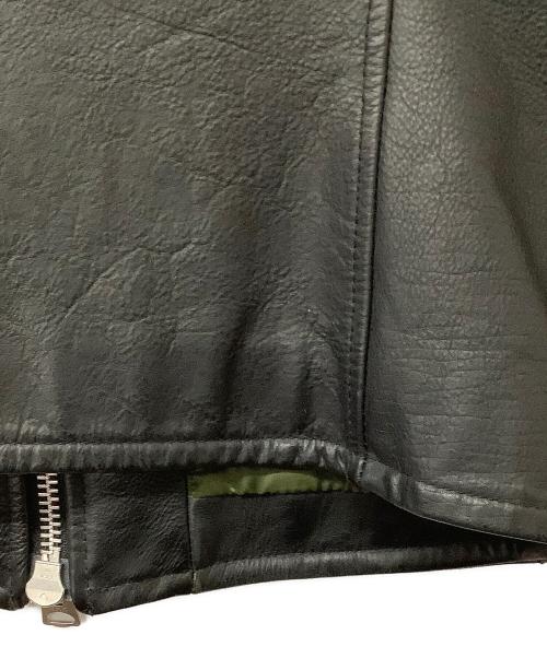 AVIREX（アヴィレックス）AVIREX (アヴィレックス) ジャケット シングルライダースジャケット ブラック サイズ:Mの古着・服飾アイテム