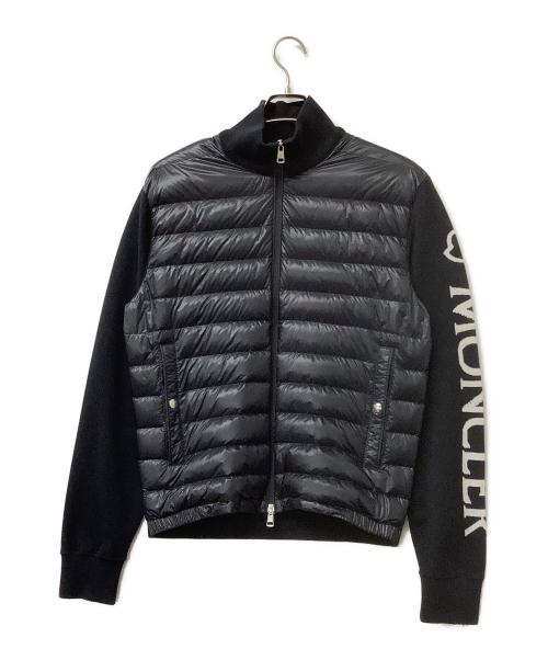 MONCLER（モンクレール）MONCLER (モンクレール) ダウンジャケット CARDIGAN TRICOT ブラック サイズ:Lの古着・服飾アイテム